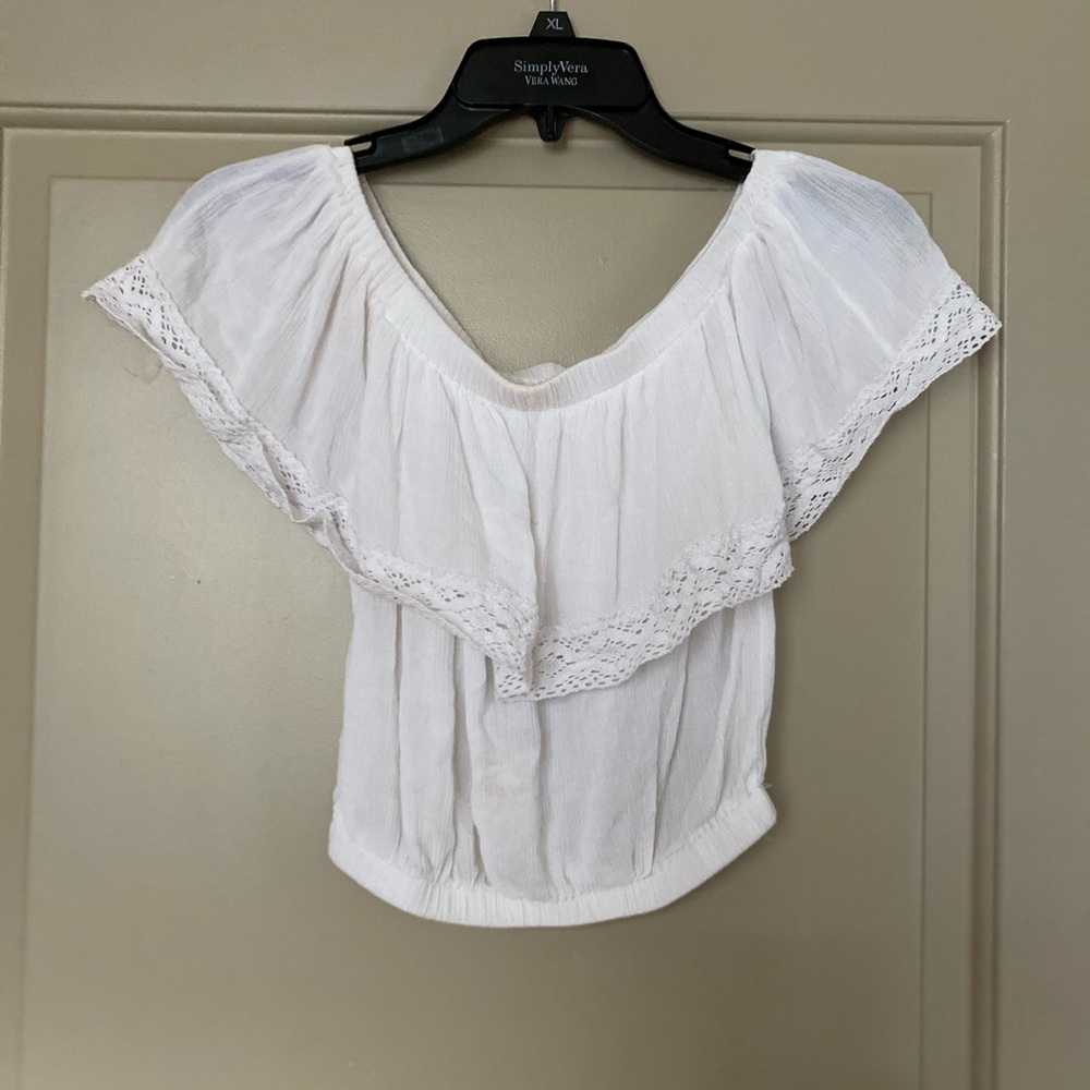 Off the shoulder crop top